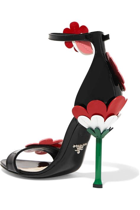 prada floral heels